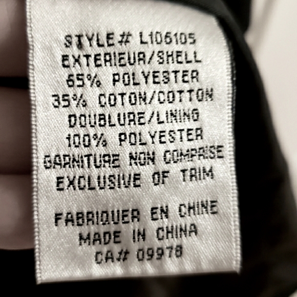 Roxy Trench Coat Black Midi Length Lined Button Up Collar Classic Woman Medium - Picture 15 of 15